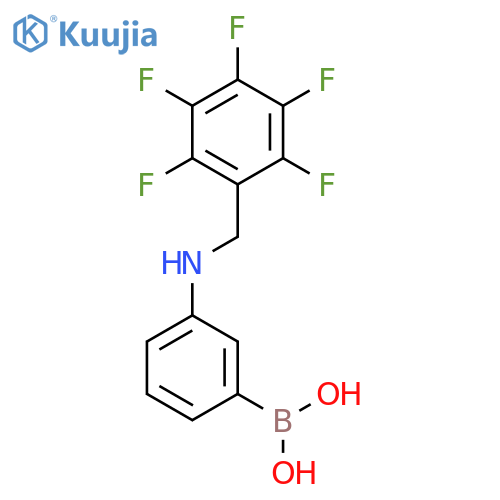 BORONIC ACID, [3-[[(PENTAFLUOROPHENYL)METHYL]AMINO]PHENYL]- structure