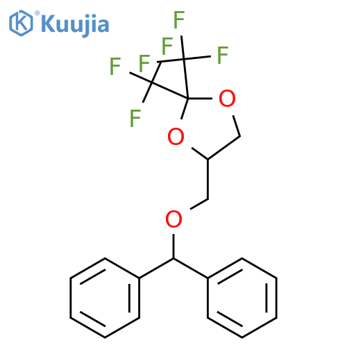 1,3-Dioxolane, 4-[(diphenylmethoxy)methyl]-2,2-bis(trifluoromethyl)- structure