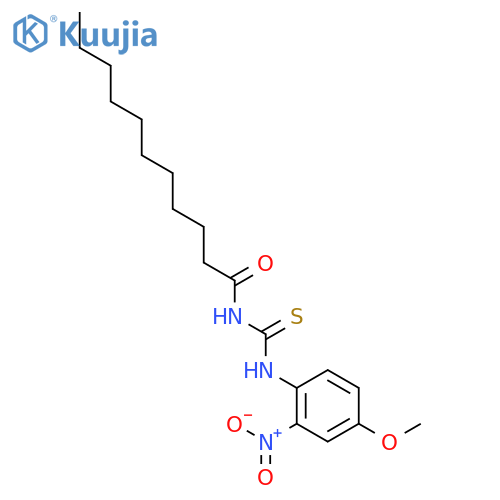 UNDECANAMIDE, N-[[(4-METHOXY-2-NITROPHENYL)AMINO]THIOXOMETHYL]- structure