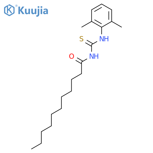UNDECANAMIDE, N-[[(2,6-DIMETHYLPHENYL)AMINO]THIOXOMETHYL]- structure