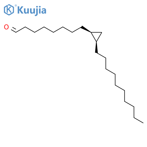 Cyclopropaneoctanal, 2-decyl-, (1S,2R)- structure