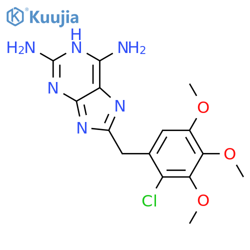 1H-Purine-2,6-diamine, 8-[(2-chloro-3,4,5-trimethoxyphenyl)methyl]- structure