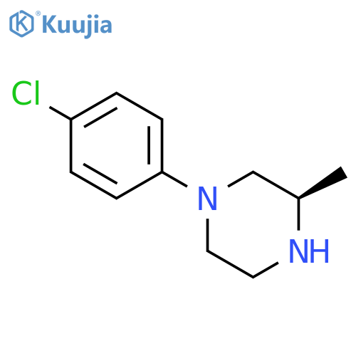 Piperazine, 1-(4-chlorophenyl)-3-methyl-, (3R)- structure