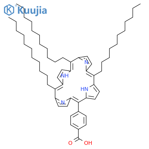 Benzoic acid, 4-(10,15,20-triundecyl-21H,23H-porphin-5-yl)- structure