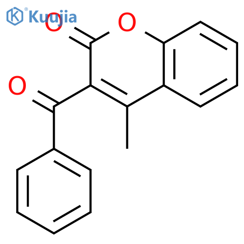 2H-1-Benzopyran-2-one, 3-benzoyl-4-methyl- structure