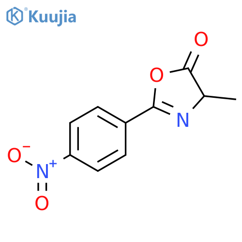 5(4H)-Oxazolone, 4-methyl-2-(4-nitrophenyl)-, (±)- structure