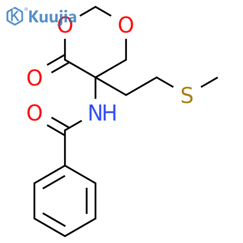 Benzamide, N-[5-[2-(methylthio)ethyl]-4-oxo-1,3-dioxan-5-yl]- structure