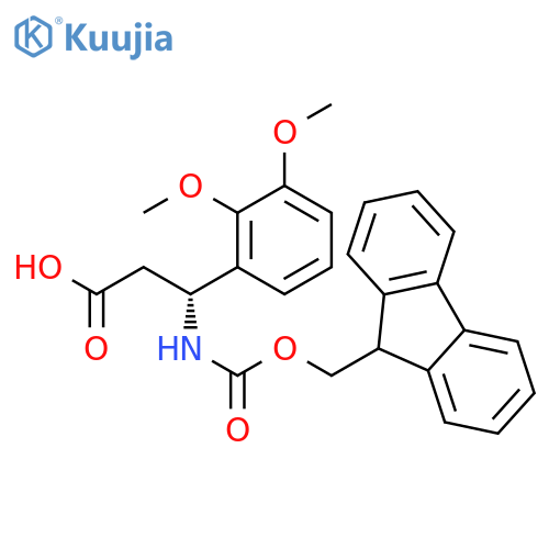 (3R)-3-(2,3-dimethoxyphenyl)-3-({(9H-fluoren-9-yl)methoxycarbonyl}amino)propanoic acid structure