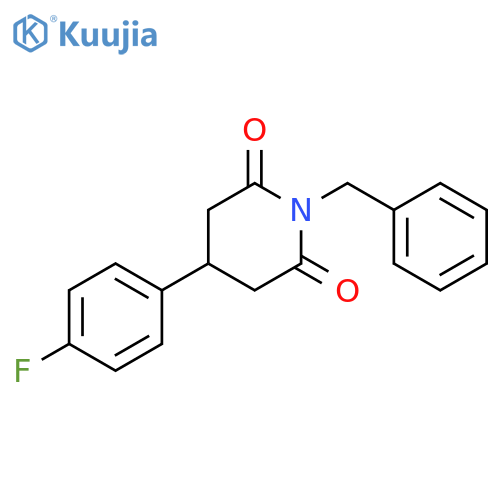 2,6-Piperidinedione, 4-(4-fluorophenyl)-1-(phenylmethyl)- structure