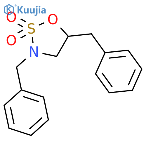 1,2,3-Oxathiazolidine, 3,5-bis(phenylmethyl)-, 2,2-dioxide structure
