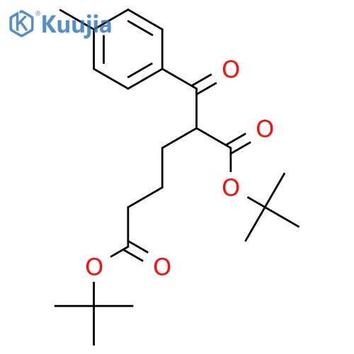 HEXANEDIOIC ACID, 2-(4-METHYLBENZOYL)-, BIS(1,1-DIMETHYLETHYL) ESTER structure