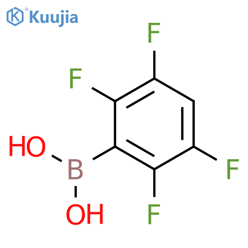 2,3,5,6-tetrafluorophenylboronic acid structure