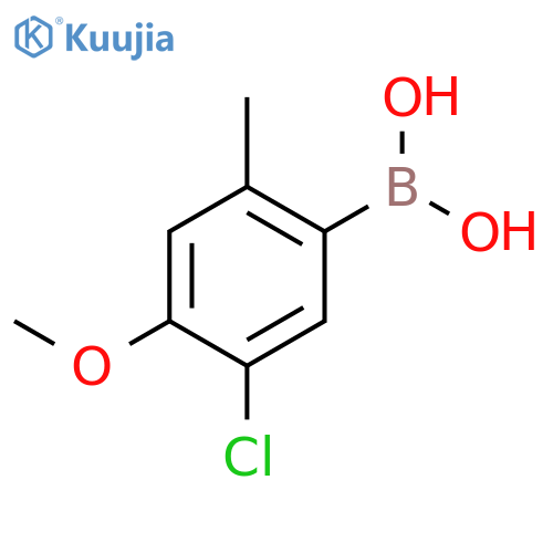 5-Chloro-4-methoxy-2-methylphenylboronic acid structure
