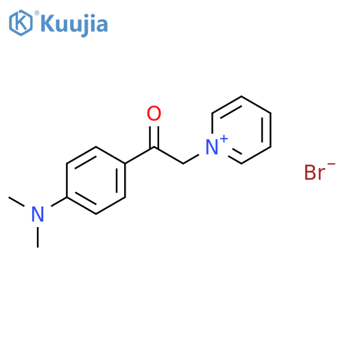 Pyridinium, 1-[2-[4-(dimethylamino)phenyl]-2-oxoethyl]-, bromide structure