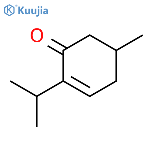 5-methyl-2-(propan-2-yl)cyclohex-2-en-1-one structure