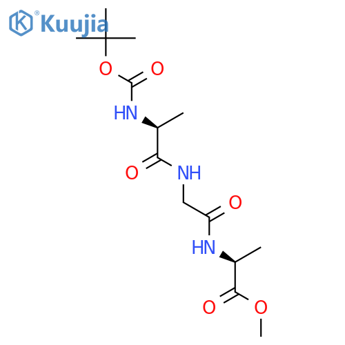 L-Alanine, N-[(1,1-dimethylethoxy)carbonyl]-L-alanylglycyl-, methyl ester structure