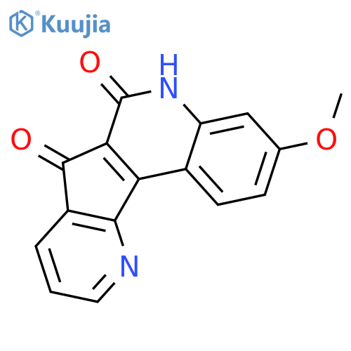 5H-Pyrido[2',3':3,4]cyclopenta[1,2-c]quinoline-6,7-dione, 3-methoxy- structure