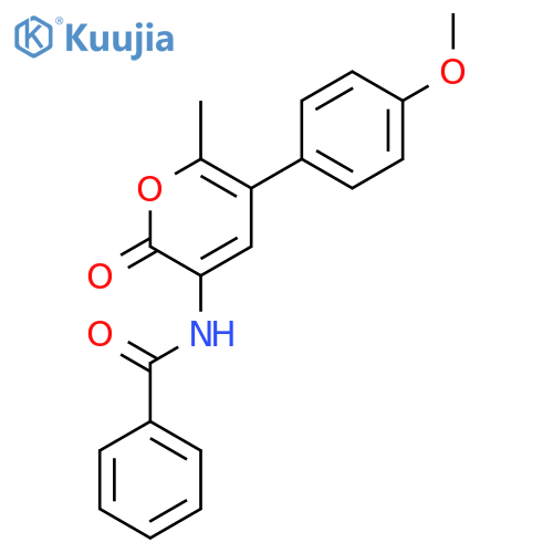 Benzamide, N-[5-(4-methoxyphenyl)-6-methyl-2-oxo-2H-pyran-3-yl]- structure