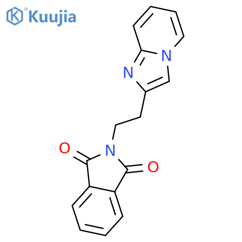 2-(2-{imidazo1,2-apyridin-2-yl}ethyl)-2,3-dihydro-1H-isoindole-1,3-dione structure