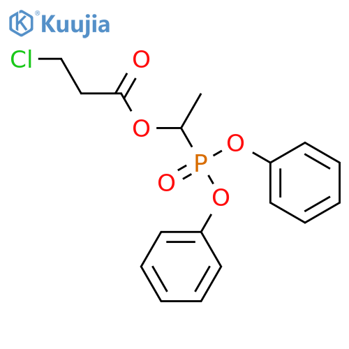 PROPANOIC ACID, 3-CHLORO-, 1-(DIPHENOXYPHOSPHINYL)ETHYL ESTER structure