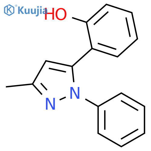 Phenol, 2-(3-methyl-1-phenyl-1H-pyrazol-5-yl)- structure