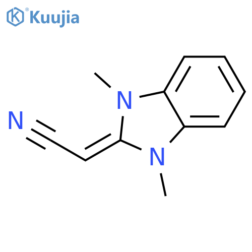 2-(1,3-dimethyl-2,3-dihydro-1H-1,3-benzodiazol-2-ylidene)acetonitrile structure