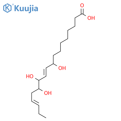 (9S,10E,12R,13S,15Z)-9,12,13-trihydroxy-10,15-octadecadienoic acid structure