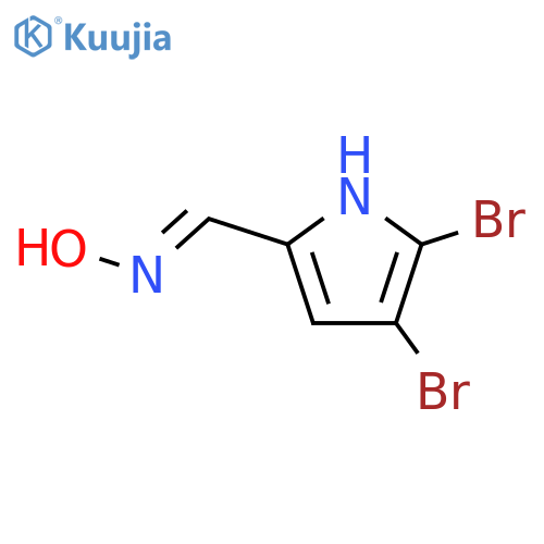 1H-Pyrrole-2-carboxaldehyde, 4,5-dibromo-, oxime structure