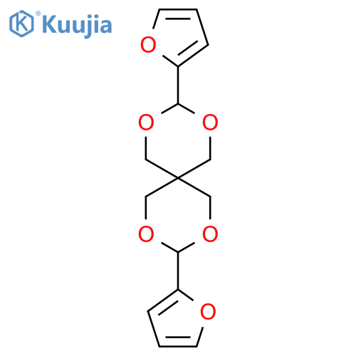 3,9-di-2-furyl-2,4,8,10-tetraoxaspiro[5.5]undecane structure