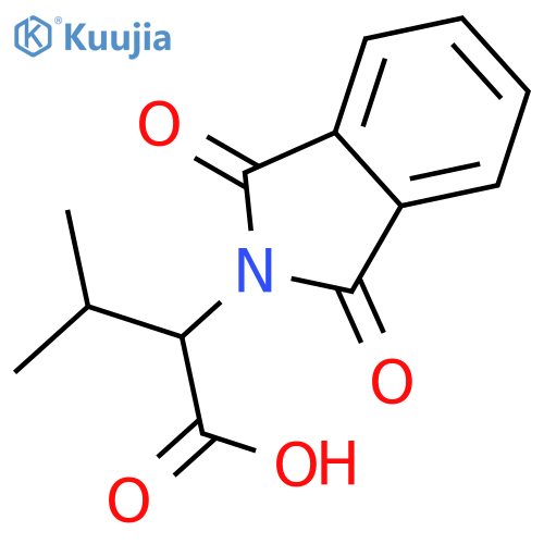 2-(1,3-Dioxo-1,3-dihydro-isoindol-2-yl)-3-methyl-butyric acid structure