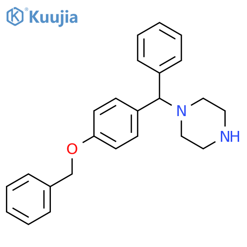 1-[[4-(Benzyloxy)phenyl](phenyl)methyl]piperazine structure