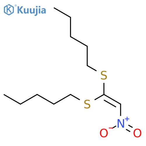 1-{[2-Nitro-1-(pentylsulfanyl)ethenyl]sulfanyl}pentane structure
