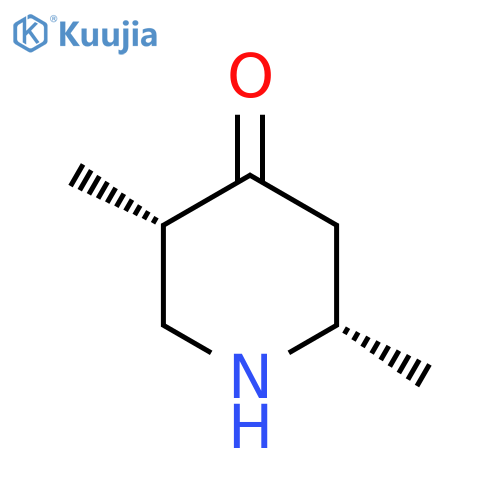 4-Piperidinone, 2,5-dimethyl-, cis- structure
