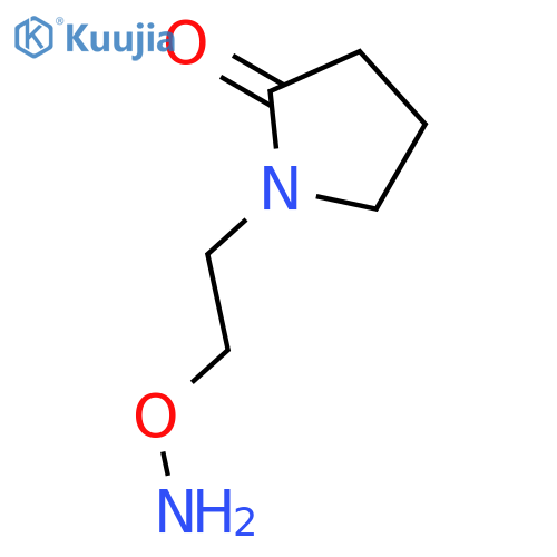 1-2-(aminooxy)ethylpyrrolidin-2-one structure