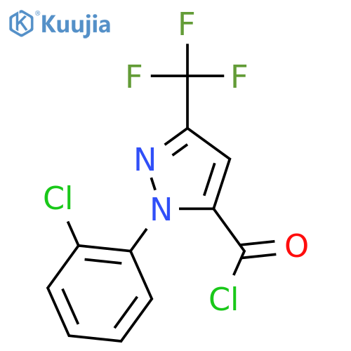 1H-Pyrazole-5-carbonyl chloride, 1-(2-chlorophenyl)-3-(trifluoromethyl)- structure