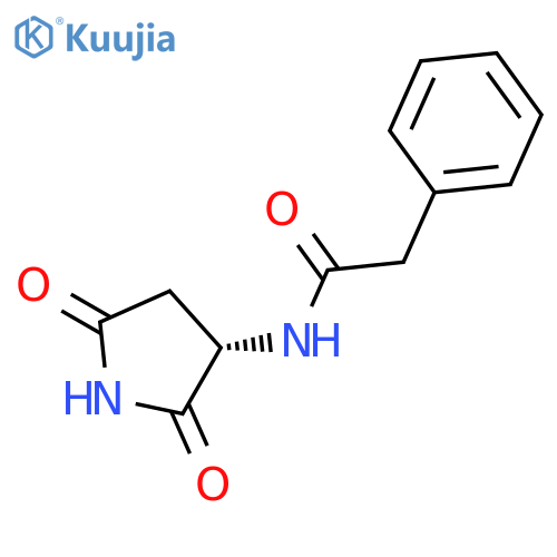 BENZENEACETAMIDE, N-[(3S)-2,5-DIOXO-3-PYRROLIDINYL]- structure
