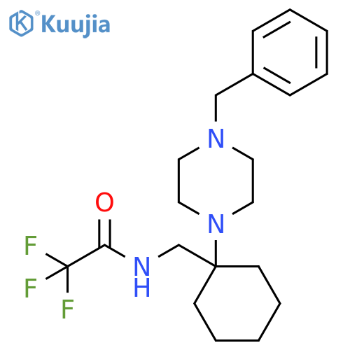 Acetamide,2,2,2-trifluoro-N-[[1-[4-(phenylmethyl)-1-piperazinyl]cyclohexyl]methyl]- structure