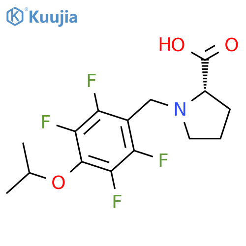 L-Proline, 1-[[2,3,5,6-tetrafluoro-4-(1-methylethoxy)phenyl]methyl]- structure
