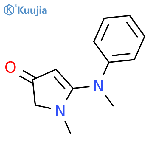 3H-PYRROL-3-ONE, 1,2-DIHYDRO-1-METHYL-5-(METHYLPHENYLAMINO)- structure