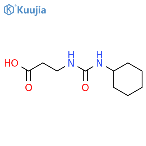 3-[(cyclohexylcarbamoyl)amino]propanoic acid structure