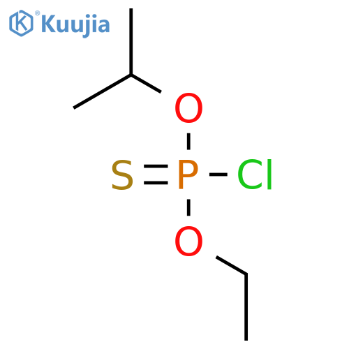 O-ethyl O-propan-2-yl phosphorochloridothioate structure