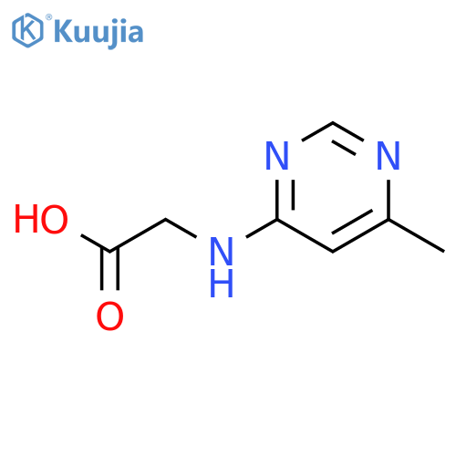 2-[(6-methylpyrimidin-4-yl)amino]acetic acid structure