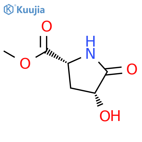 methyl cis-4-hydroxy-5-oxo-pyrrolidine-2-carboxylate structure