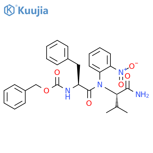 L-Valinamide,N-[(phenylmethoxy)carbonyl]-L-phenylalanyl-N-(2-nitrophenyl)- structure