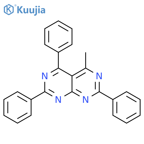 Pyrimido[4,5-d]pyrimidine, 4-methyl-2,5,7-triphenyl- structure