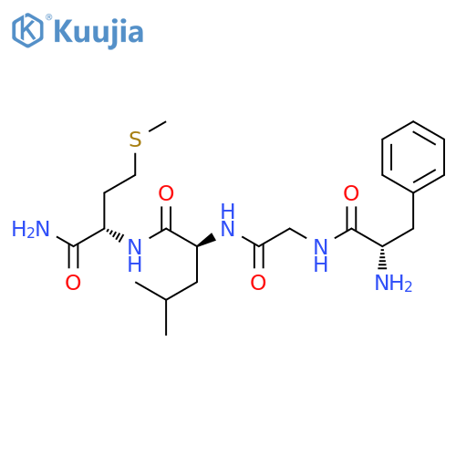 L-Methioninamide, L-phenylalanylglycyl-L-leucyl- structure