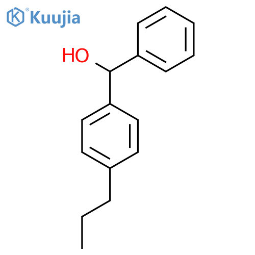 Phenyl(4-propylphenyl)methanol structure