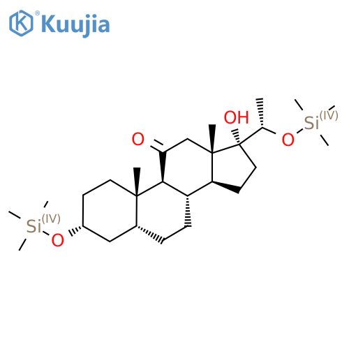 Pregnan-11-one, 17-hydroxy-3,20-bis[(trimethylsilyl)oxy]-, (3alpha,5beta,20S)- structure