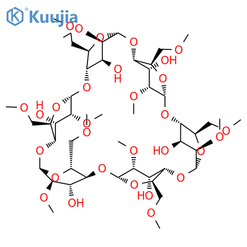 a-Cyclodextrin, 2A,2B,2C,2D,2E,2F,6A,6B,6C,6D,6E,6F-dodeca-O-methyl- structure