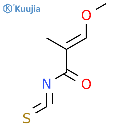 2-Propenoyl isothiocyanate, 3-methoxy-2-methyl- structure